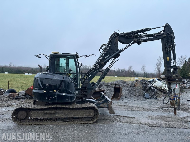 2019 Eurocomach 100TR 10-tonns gravemaskin, S50, 2 skuffer, pigghammer - Ekskavator: gambar 4 2019 Eurocomach 100TR 10-tonns gravemaskin, S50, 2 skuffer, pigghammer - Ekskavator: gambar 4