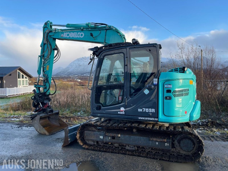2021 Kobelco SK75SR-7 Gravemaskin med skjær, tiltrotator med gripekassett, nylig sertifisert, kun 2400 timer - Ekskavator: gambar 3 2021 Kobelco SK75SR-7 Gravemaskin med skjær, tiltrotator med gripekassett, nylig sertifisert, kun 2400 timer - Ekskavator: gambar 3