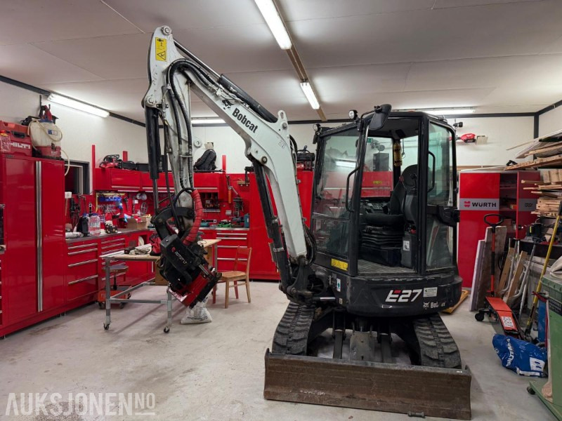 2022 Bobcat E27 m/Rototilt tiltrotator, lite timer - Ekskavator mini: gambar 1 2022 Bobcat E27 m/Rototilt tiltrotator, lite timer - Ekskavator mini: gambar 1