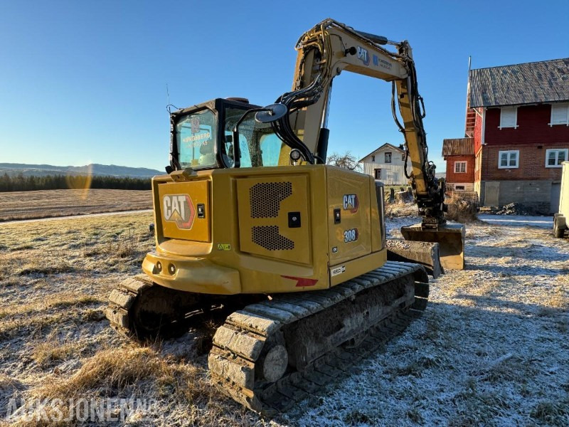 2022 Cat 308CR gravemaskin med gummipads / OilQuick / Engcon tiltrotator / 3 stk skuffer / 1334 timer - Ekskavator: gambar 5 2022 Cat 308CR gravemaskin med gummipads / OilQuick / Engcon tiltrotator / 3 stk skuffer / 1334 timer - Ekskavator: gambar 5