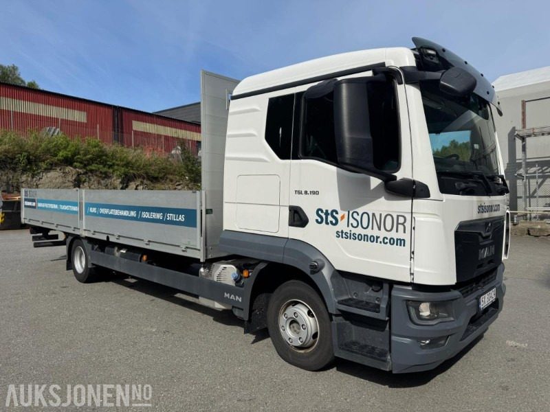 2023 MAN TGL - Planbil - Aut - Euro 6 - Eu-godkjent til 05/26 - Km: 5877 - Truk flatbed: gambar 2 2023 MAN TGL - Planbil - Aut - Euro 6 - Eu-godkjent til 05/26 - Km: 5877 - Truk flatbed: gambar 2