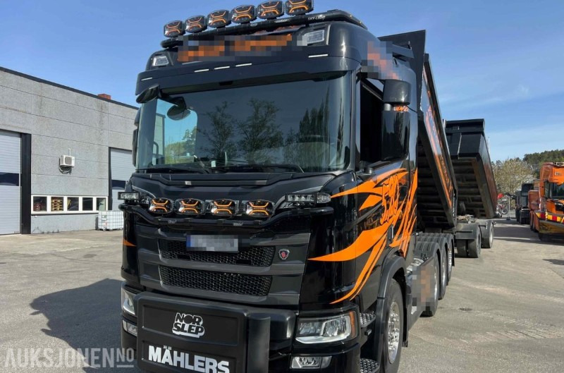 2024 Scania R590 8x4 krokbil - 12 000 km - serviceavtale - Hook lift: gambar 1 2024 Scania R590 8x4 krokbil - 12 000 km - serviceavtale - Hook lift: gambar 1