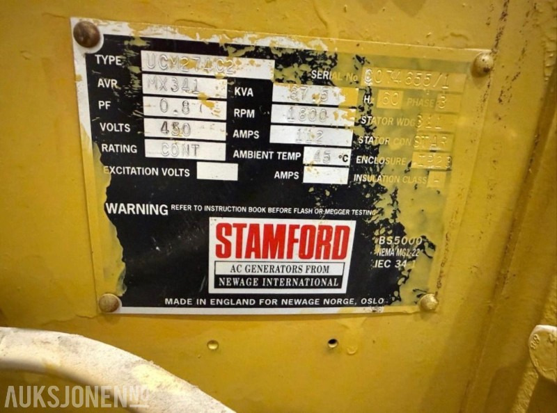 87,5 KVA Cat 3304 Stamford strømaggregat / Generator - Membangun inventaris: gambar 3 87,5 KVA Cat 3304 Stamford strømaggregat / Generator - Membangun inventaris: gambar 3