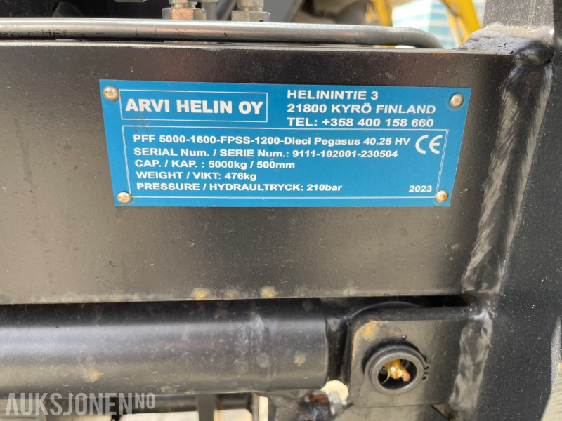Telehandler Dieci Icarus 40.17 Hydr støtteben/pll gaffel skuffe: gambar 18