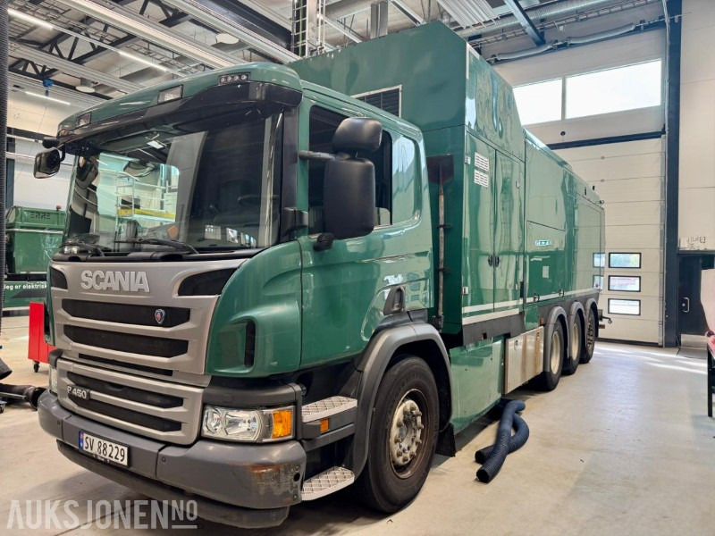 2018 Scania P 450 - 8x4 - Sugebil - Eu-godkjent til 09/26 - Km: 136257 - Kendaraan Kota/ Khusus: gambar 1 2018 Scania P 450 - 8x4 - Sugebil - Eu-godkjent til 09/26 - Km: 136257 - Kendaraan Kota/ Khusus: gambar 1