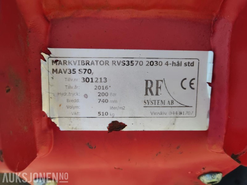 2016 RF vibroplate for gravemaskin S70 510kg - Lampiran untuk Peralatan konstruksi: gambar 5 2016 RF vibroplate for gravemaskin S70 510kg - Lampiran untuk Peralatan konstruksi: gambar 5