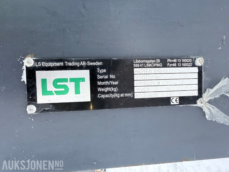 2021 LS Equipment 8t pallegafler - Lampiran untuk Peralatan konstruksi: gambar 5 2021 LS Equipment 8t pallegafler - Lampiran untuk Peralatan konstruksi: gambar 5