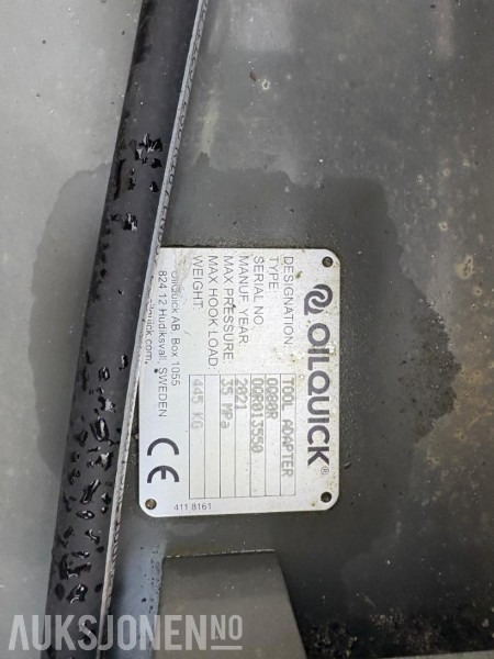 2021 OilQuick OQ80 - Lampiran untuk Peralatan konstruksi: gambar 3 2021 OilQuick OQ80 - Lampiran untuk Peralatan konstruksi: gambar 3