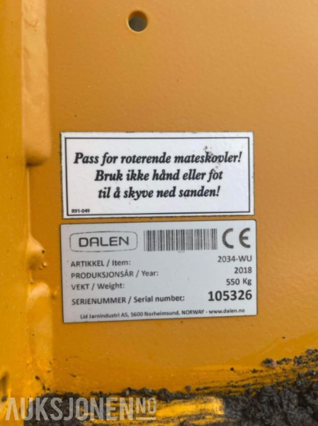 2018 Dalen 2034-WU Strøer/Spreder - Peralatan pertanian: gambar 2 2018 Dalen 2034-WU Strøer/Spreder - Peralatan pertanian: gambar 2