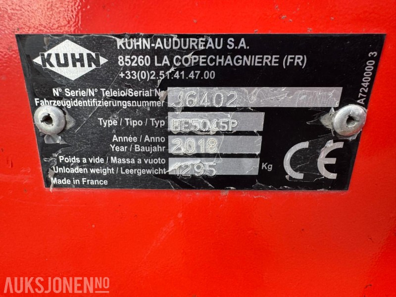 2018 KUHN J6402 KANTKLIPPER - Peralatan pertanian: gambar 5 2018 KUHN J6402 KANTKLIPPER - Peralatan pertanian: gambar 5