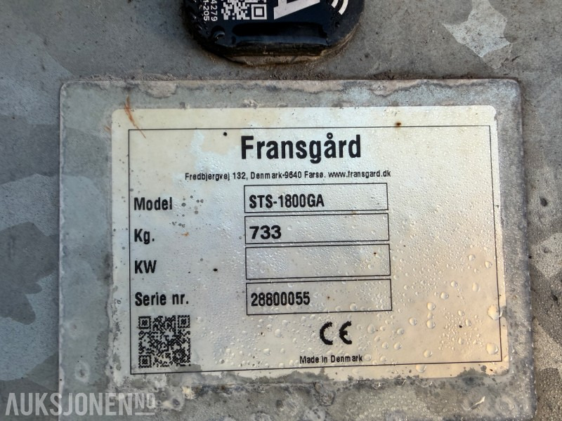 Fransgård STS-1800GA strøkasse - Peralatan pertanian: gambar 5 Fransgård STS-1800GA strøkasse - Peralatan pertanian: gambar 5