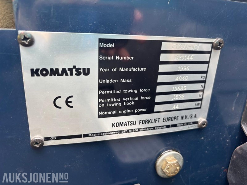 Peralatan untuk menangani material 1996 Komatsu FD30T truck diesel: gambar 12