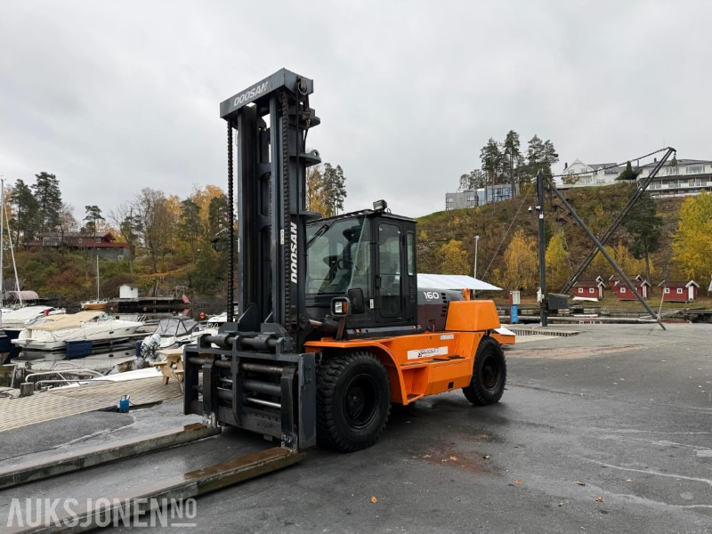 Doosan D160S-5 - 867 timer - Ny godkjenning- gaffel forlengere - Peralatan untuk menangani material: gambar 2 Doosan D160S-5 - 867 timer - Ny godkjenning- gaffel forlengere - Peralatan untuk menangani material: gambar 2