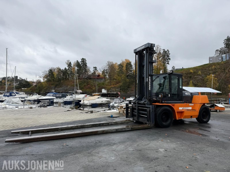 Doosan D160S-5 - 867 timer - Ny godkjenning- gaffel forlengere - Peralatan untuk menangani material: gambar 1 Doosan D160S-5 - 867 timer - Ny godkjenning- gaffel forlengere - Peralatan untuk menangani material: gambar 1