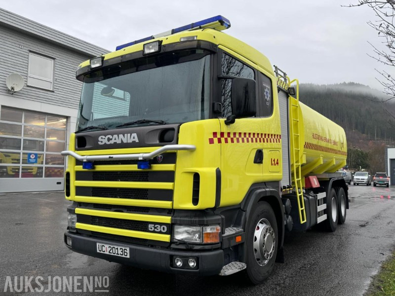 Scania R144 GB 530 - 6X2 - Brannbil / Tankbil - Ziegler FP 8/8 pumpe - 17 m3 tank - Helluft - Truk pemadam kebakaran: gambar 1 Scania R144 GB 530 - 6X2 - Brannbil / Tankbil - Ziegler FP 8/8 pumpe - 17 m3 tank - Helluft - Truk pemadam kebakaran: gambar 1