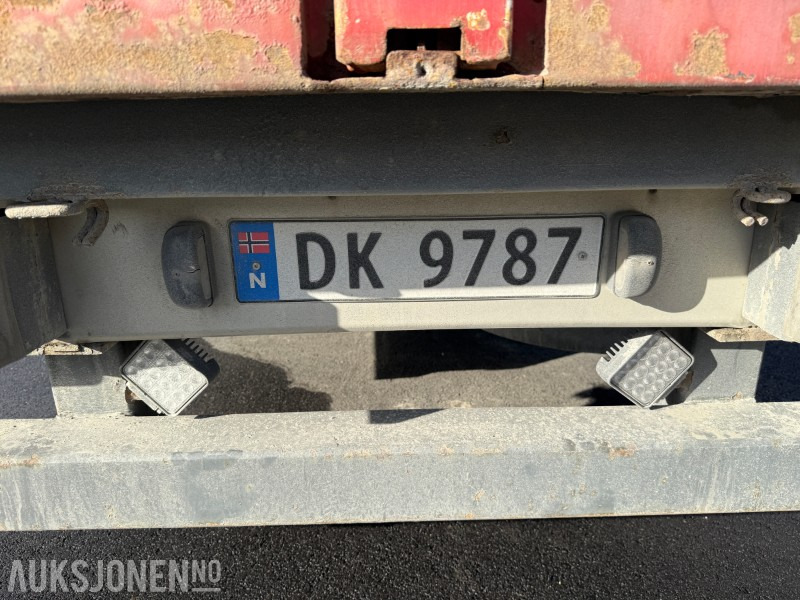 Trailer 1997 Damm 2DBC20 - Egenvekt 3950kg - 2-akslet - Lastebilhenger - Nedleggbare karmer: gambar 15