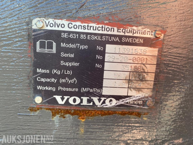 Volvo Skuffe nesten ny 2,20 - Wheel loader: gambar 4 Volvo Skuffe nesten ny 2,20 - Wheel loader: gambar 4