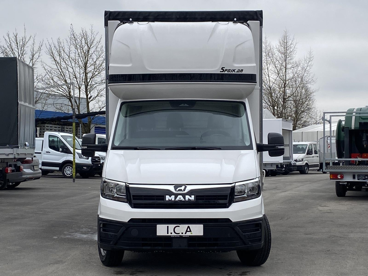 Van dengan terpal samping baru MAN TGE 3.180 L4 2.0 TDI | PRITSCHE PLANE + SCHLAFKABINE: gambar 8