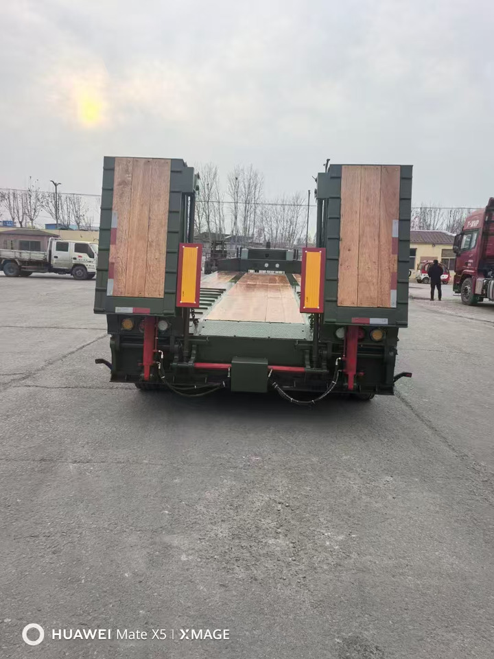 Semi-trailer low bed baru ZHICHENG Semi Flat Bed Low Bed in New or Used with 3 Axles 4 Axles: gambar 13