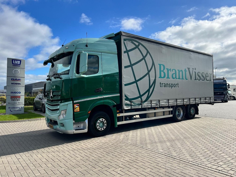 Mercedes-Benz Actros 2745 6x2 bakwagen Schuifzeilen - Truk dengan terpal samping: gambar 1 Mercedes-Benz Actros 2745 6x2 bakwagen Schuifzeilen - Truk dengan terpal samping: gambar 1