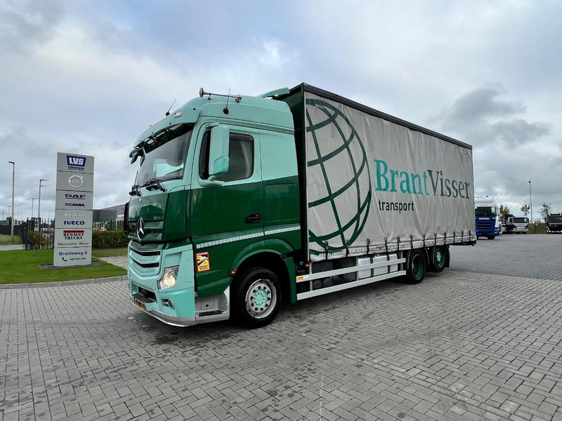Mercedes-Benz Actros 2745 6x2 bakwagen Schuifzeilen - Truk dengan terpal samping: gambar 1 Mercedes-Benz Actros 2745 6x2 bakwagen Schuifzeilen - Truk dengan terpal samping: gambar 1