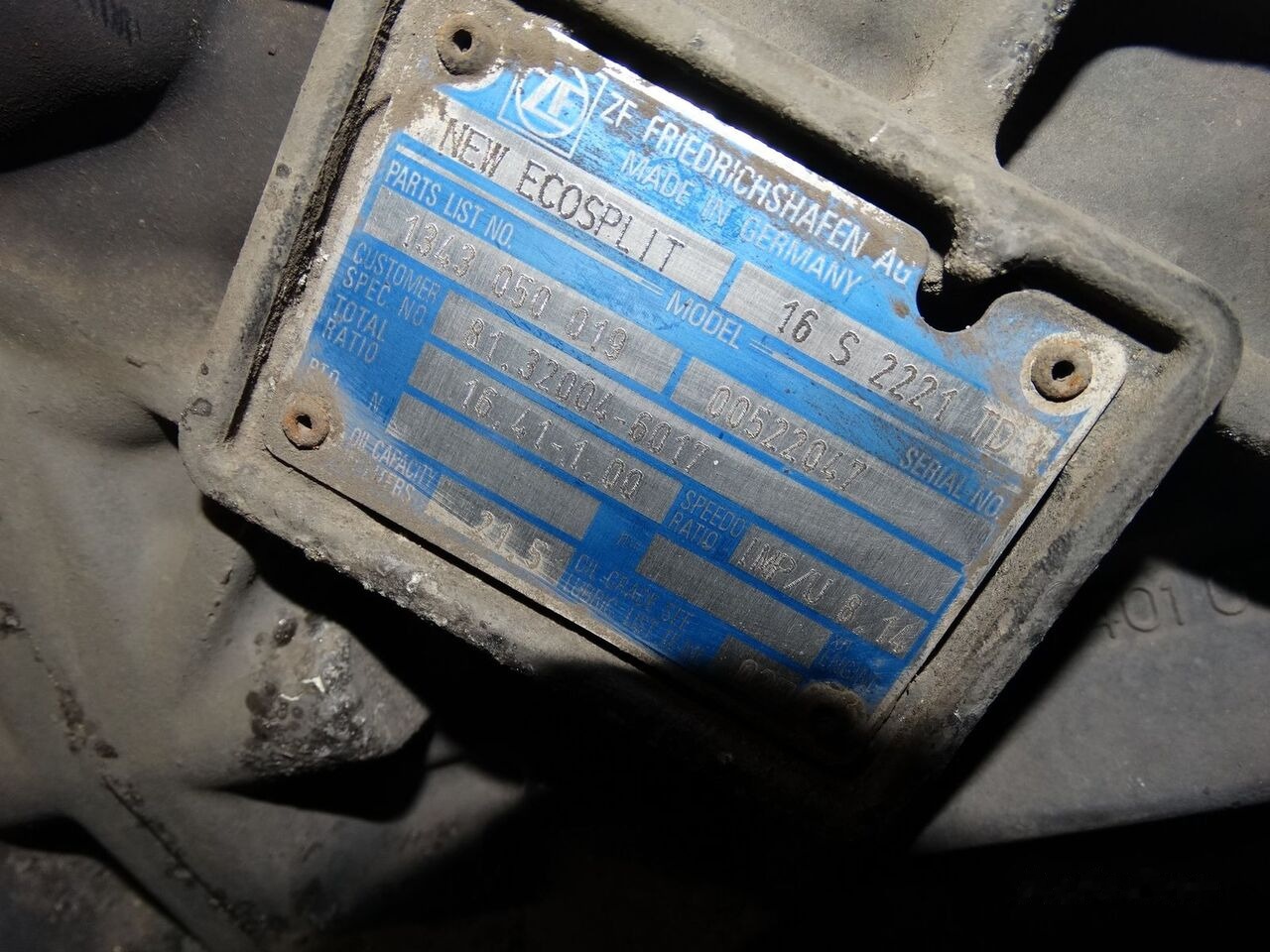 MAN 16S2221 TD MAN TGX TGS TGA - Gearbox untuk Truk: gambar 2 MAN 16S2221 TD MAN TGX TGS TGA - Gearbox untuk Truk: gambar 2