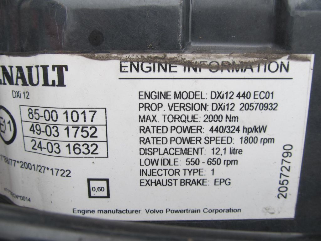 Renault Magnum DXI12 - Mesin untuk Truk: gambar 4 Renault Magnum DXI12 - Mesin untuk Truk: gambar 4
