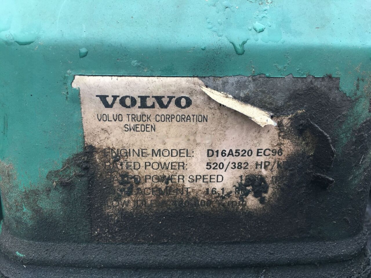 Volvo D16A520 truck - Mesin untuk Truk: gambar 3 Volvo D16A520 truck - Mesin untuk Truk: gambar 3