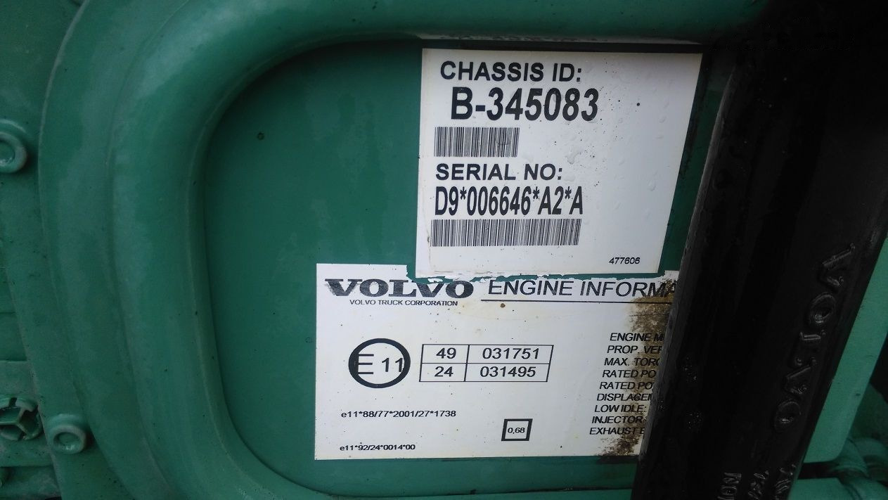 Volvo D9A 340 Volvo FM, PENTA - Mesin untuk Truk: gambar 2 Volvo D9A 340 Volvo FM, PENTA - Mesin untuk Truk: gambar 2