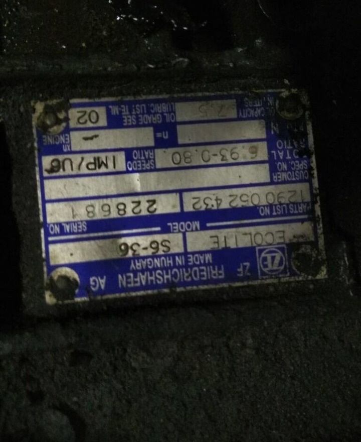 ZF 6S-36, 6S 36 MAN - Gearbox untuk Truk: gambar 4 ZF 6S-36, 6S 36 MAN - Gearbox untuk Truk: gambar 4