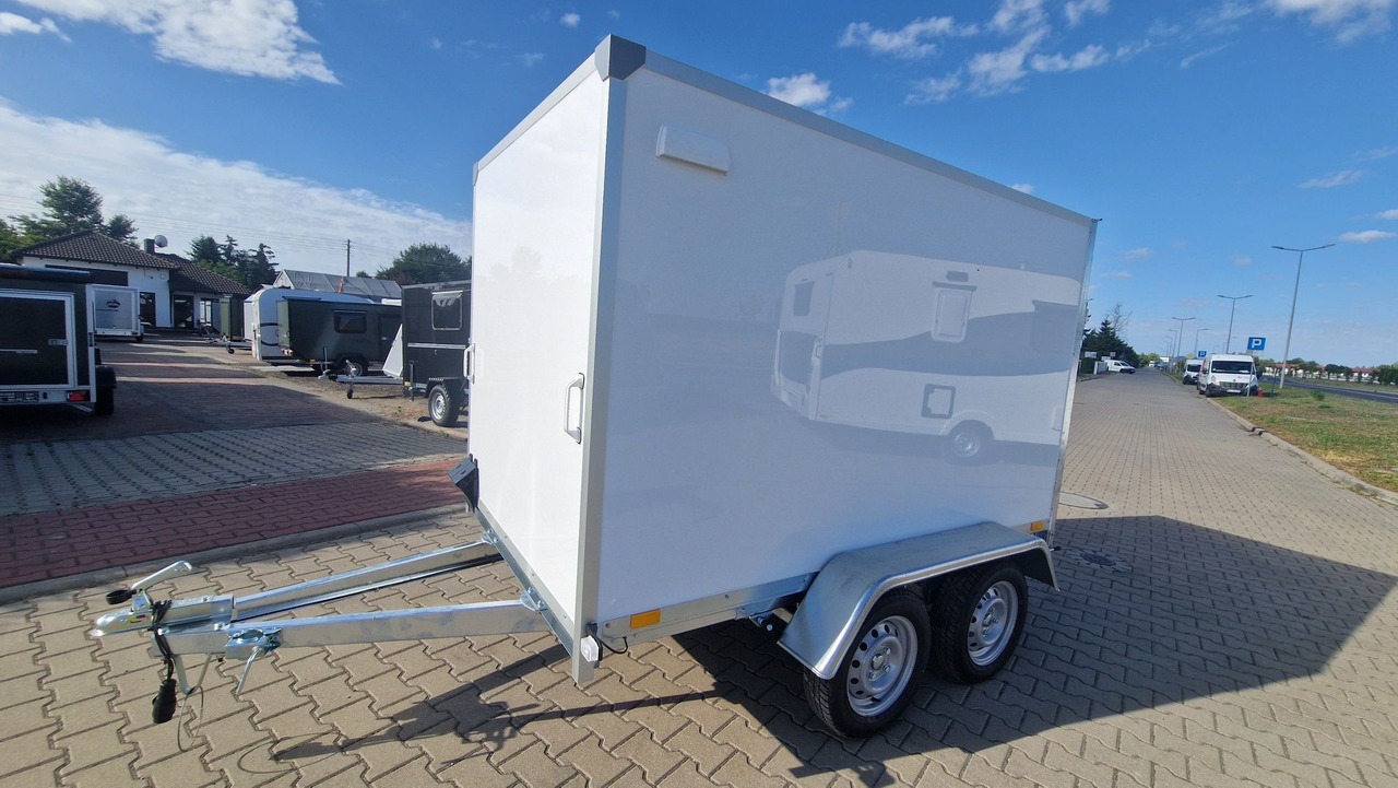 Nowa Przyczepa Furgon Kontener transportowy ABS 250 z rampą - Trailer kotak tertutup: gambar 1 Nowa Przyczepa Furgon Kontener transportowy ABS 250 z rampą - Trailer kotak tertutup: gambar 1