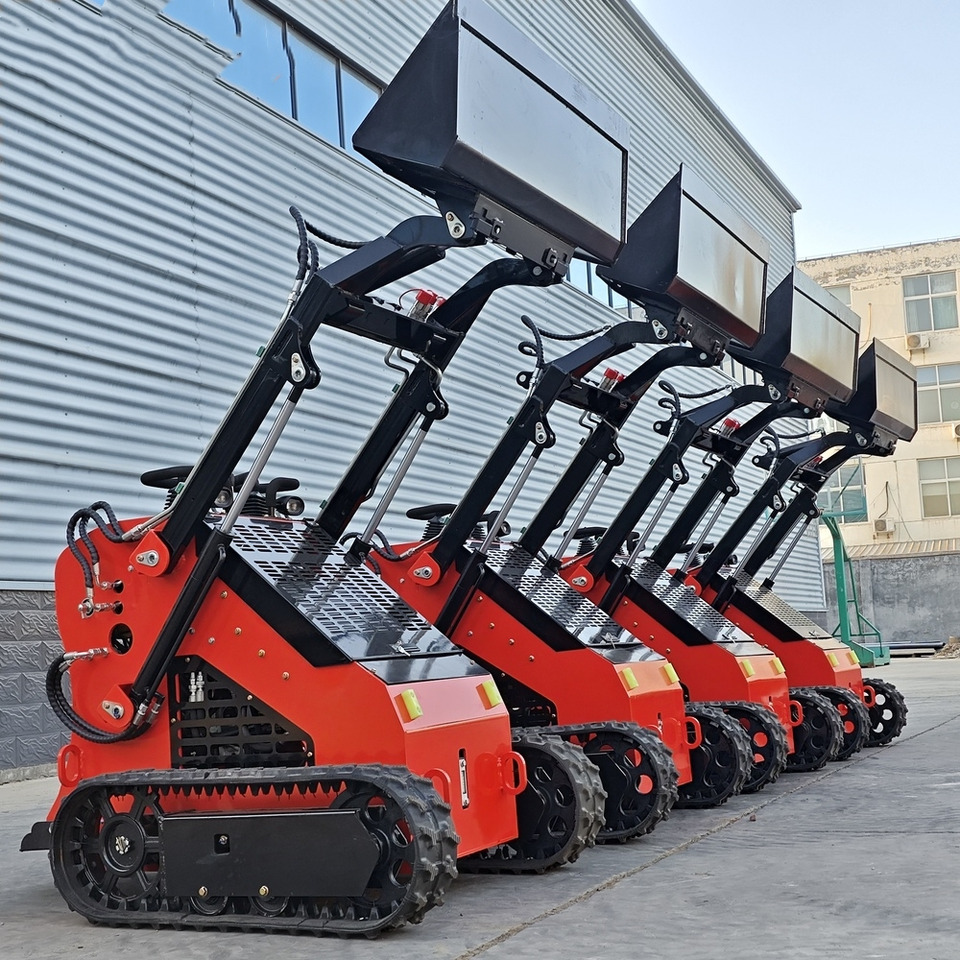 LEZUM Free Shipping Mini Skid Steer Loader Compact Track Electric/Diesel Chinese Mini Skid Steer Loader For Sale With Mini Skid Steer Attachments 4 In 1 Bucket - Skid steer: gambar 3 LEZUM Free Shipping Mini Skid Steer Loader Compact Track Electric/Diesel Chinese Mini Skid Steer Loader For Sale With Mini Skid Steer Attachments 4 In 1 Bucket - Skid steer: gambar 3