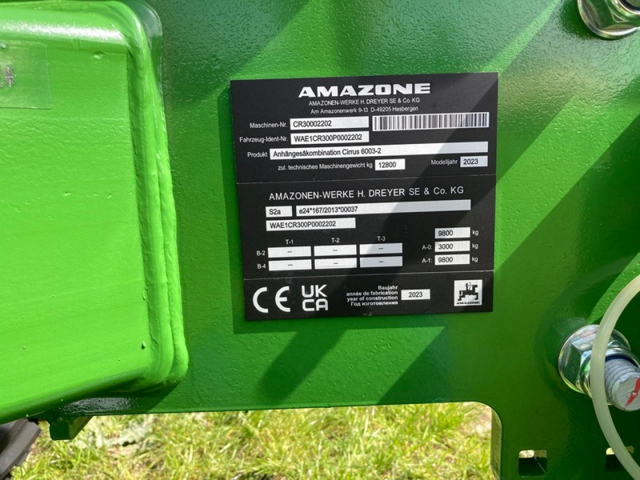 Amazone CIRRIUS 6003AKTION - Menggabungkan bor benih: gambar 5 Amazone CIRRIUS 6003AKTION - Menggabungkan bor benih: gambar 5