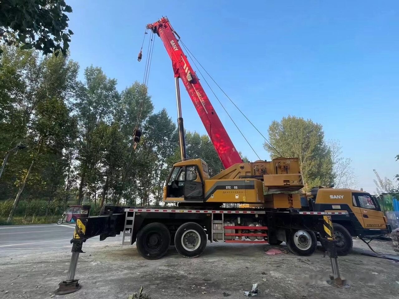 Sany Used Sany STC800 Original 80 Ton Mobile Crane Truck Truck Mounte - Derek bergerak: gambar 3 Sany Used Sany STC800 Original 80 Ton Mobile Crane Truck Truck Mounte - Derek bergerak: gambar 3