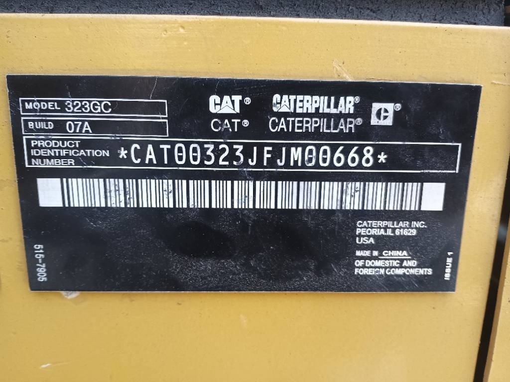 CAT 323GC - Ekskavator perayap: gambar 5 CAT 323GC - Ekskavator perayap: gambar 5