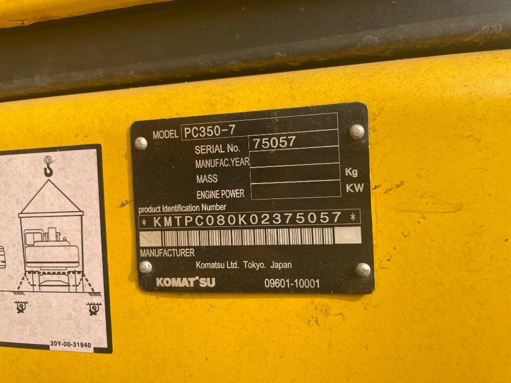 Komatsu PC 350-7 - Ekskavator perayap: gambar 5 Komatsu PC 350-7 - Ekskavator perayap: gambar 5