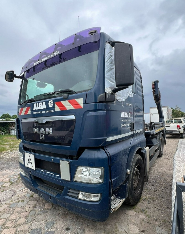 MAN Inny MAN Man TGX 18.400 Bramowiec hakowiec Meiler Model 2012 - Truk skip loader: gambar 1 MAN Inny MAN Man TGX 18.400 Bramowiec hakowiec Meiler Model 2012 - Truk skip loader: gambar 1