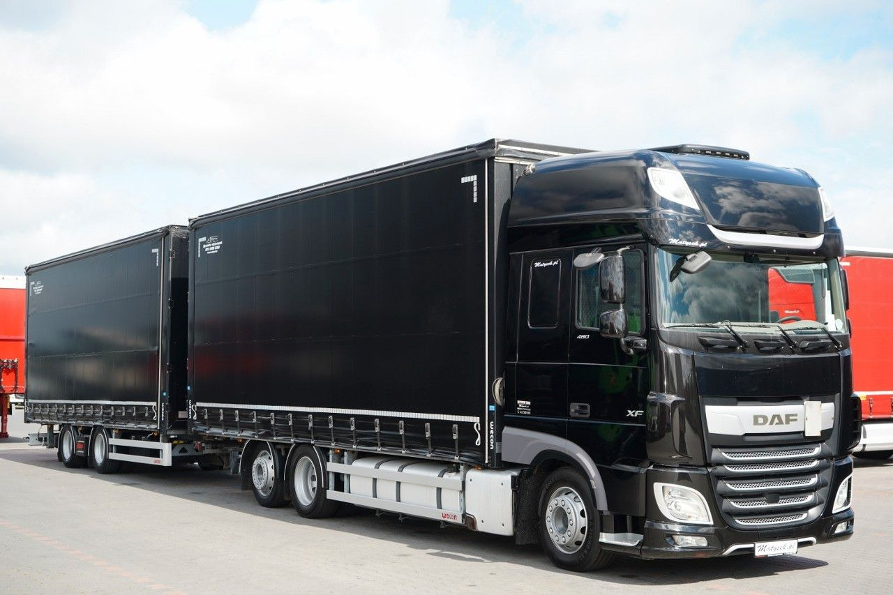 DAF XF 480 / I PARK-COOL / ZESTAW TANDEM / 120 M3 / - Truk dengan terpal samping: gambar 1 DAF XF 480 / I PARK-COOL / ZESTAW TANDEM / 120 M3 / - Truk dengan terpal samping: gambar 1