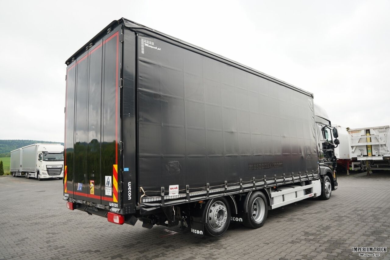 DAF XF 480 / SOLÓWKA / SSC / 6X2 / KLIMA POSTOJOWA / OŚ PODNOSZONA / - Truk dengan terpal samping: gambar 5 DAF XF 480 / SOLÓWKA / SSC / 6X2 / KLIMA POSTOJOWA / OŚ PODNOSZONA / - Truk dengan terpal samping: gambar 5