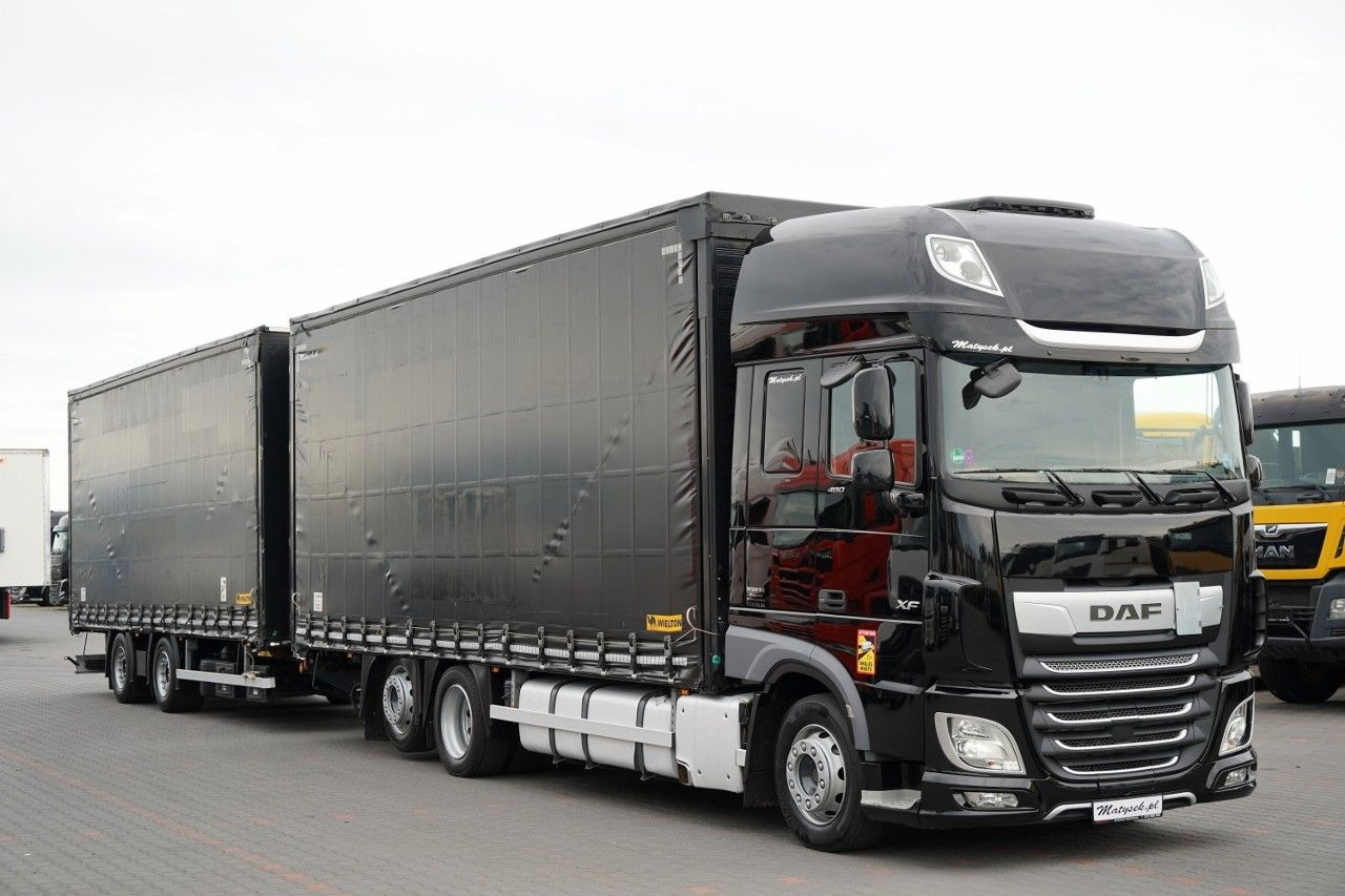 DAF XF 480 / ZESTAW TANDEM / 120 M3 / PRZEJAZDOWY / - Truk dengan terpal samping: gambar 1 DAF XF 480 / ZESTAW TANDEM / 120 M3 / PRZEJAZDOWY / - Truk dengan terpal samping: gambar 1