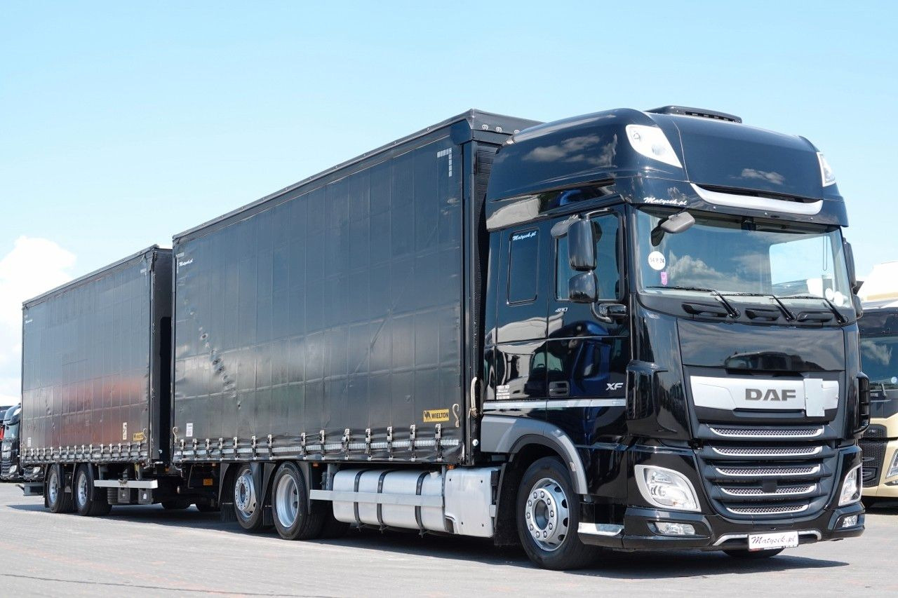 DAF XF 480 / ZESTAW TANDEM / 120 M3 / PRZEJAZDOWY / - Truk dengan terpal samping: gambar 1 DAF XF 480 / ZESTAW TANDEM / 120 M3 / PRZEJAZDOWY / - Truk dengan terpal samping: gambar 1