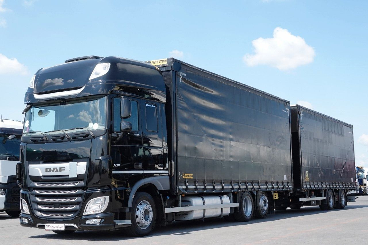 DAF XF 480 / ZESTAW TANDEM / 120 M3 / PRZEJAZDOWY / - Truk dengan terpal samping: gambar 4 DAF XF 480 / ZESTAW TANDEM / 120 M3 / PRZEJAZDOWY / - Truk dengan terpal samping: gambar 4