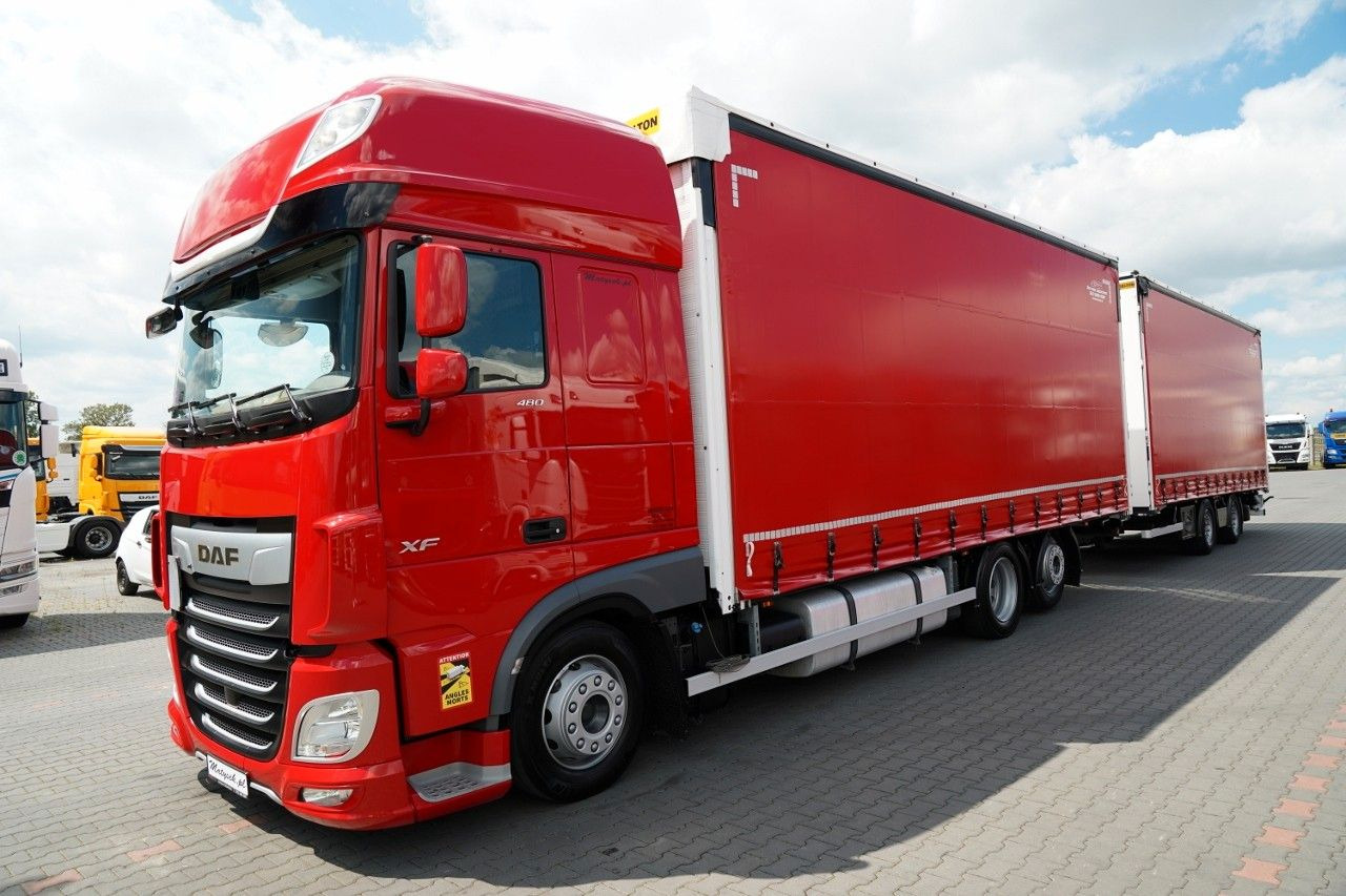 DAF XF 480 / ZESTAW TANDEM 120 M3 / PRZEJAZDOWY / WI - Truk dengan terpal samping: gambar 2 DAF XF 480 / ZESTAW TANDEM 120 M3 / PRZEJAZDOWY / WI - Truk dengan terpal samping: gambar 2