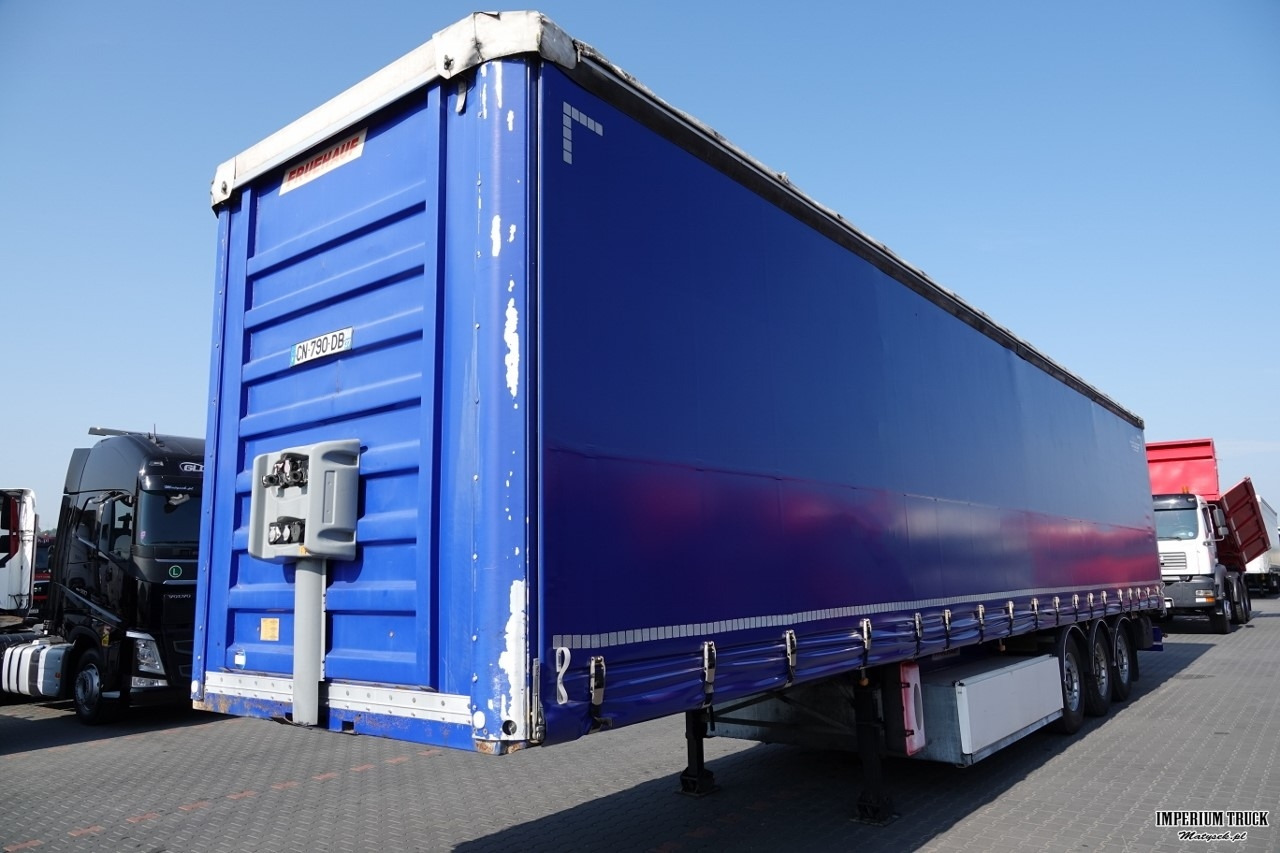 FRUEHAUF / FIRANKA / STANDARD / MOCNA PODŁOGA SZYNA DESKA / PALECIARA / OSIE SAF - Semi-trailer dengan terpal samping: gambar 3 FRUEHAUF / FIRANKA / STANDARD / MOCNA PODŁOGA SZYNA DESKA / PALECIARA / OSIE SAF - Semi-trailer dengan terpal samping: gambar 3