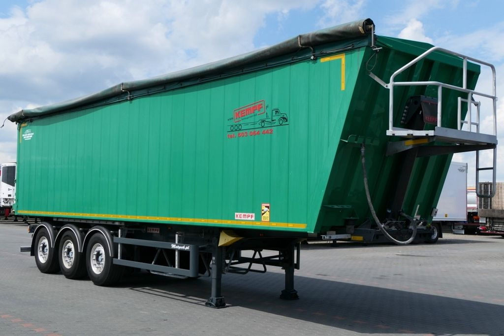 Kempf WYWROTKA 60m3 / 2018 ROK / KLAPO DRZWI / OŚ PODN - Semi-trailer dengan terpal samping: gambar 1 Kempf WYWROTKA 60m3 / 2018 ROK / KLAPO DRZWI / OŚ PODN - Semi-trailer dengan terpal samping: gambar 1