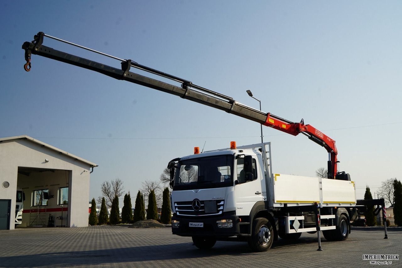 MERCEDES ATEGO / 16 30 / E6 / SKRZYNIOWY + HDS FASSI F 155 / ADR / STEROWANIE RADIOWE - Truk flatbed, Truk derek: gambar 1 MERCEDES ATEGO / 16 30 / E6 / SKRZYNIOWY + HDS FASSI F 155 / ADR / STEROWANIE RADIOWE - Truk flatbed, Truk derek: gambar 1