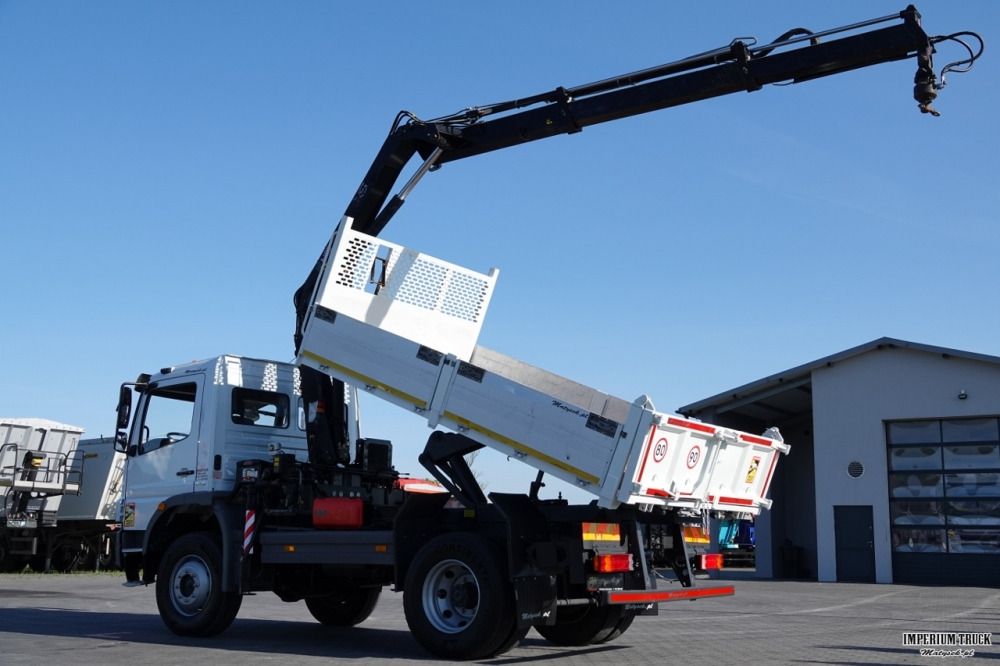 MERCEDES-BENZ ATEGO 16.24 / 4X4 / WYWROTKA + HDS HIAB 111 BS-2 / PILOT / ROTATOR /MANUAL - Truk jungkit, Truk derek: gambar 4 MERCEDES-BENZ ATEGO 16.24 / 4X4 / WYWROTKA + HDS HIAB 111 BS-2 / PILOT / ROTATOR /MANUAL - Truk jungkit, Truk derek: gambar 4