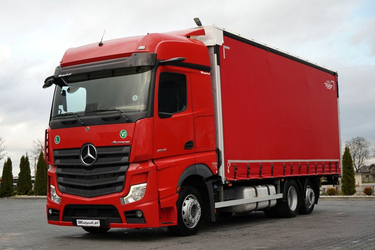 Mercedes-Benz ACTROS / 2545 / SOLÓWKA / 6x2 / I-PARK COOL / - Truk dengan terpal samping: gambar 1 Mercedes-Benz ACTROS / 2545 / SOLÓWKA / 6x2 / I-PARK COOL / - Truk dengan terpal samping: gambar 1