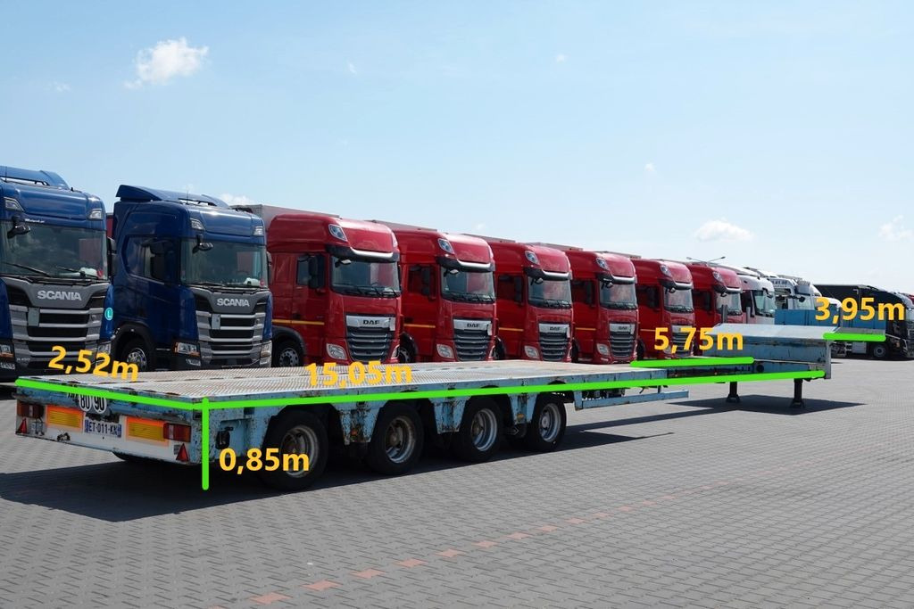 Nooteboom NISKOPODWOZIE / LAWETA / ROZCIĄGANA 19 M / 4 OSI - Semi-trailer low bed: gambar 2 Nooteboom NISKOPODWOZIE / LAWETA / ROZCIĄGANA 19 M / 4 OSI - Semi-trailer low bed: gambar 2
