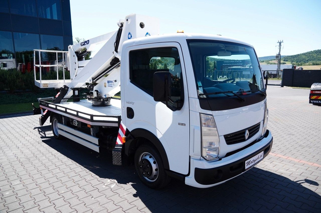 Platform udara yang dipasang di truk Renault MAXITY 110 DXI / ZWYŻKA 20 METRÓW / PODNOŚNIK KO: gambar 12